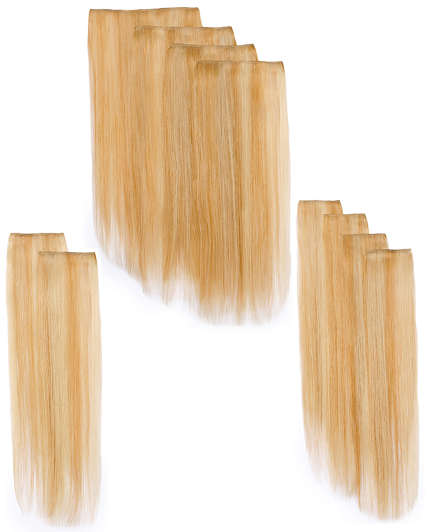 18" Remy Human Hair 10 piece Extension Kit - Hairdo Hairpieces