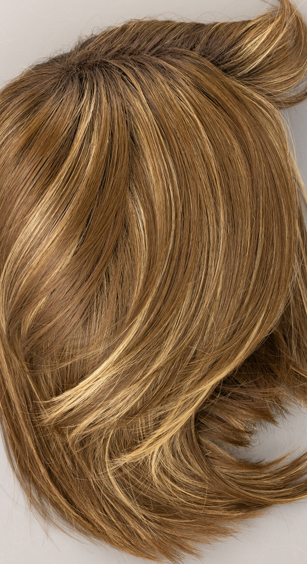 Iced Mocha R - Medium Brown with Light Blonde Highlights and Dark Roots (+$5.00)