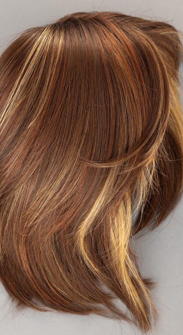 Razberry Ice - Dark Brown with Golden Blonde and Auburn Highlights