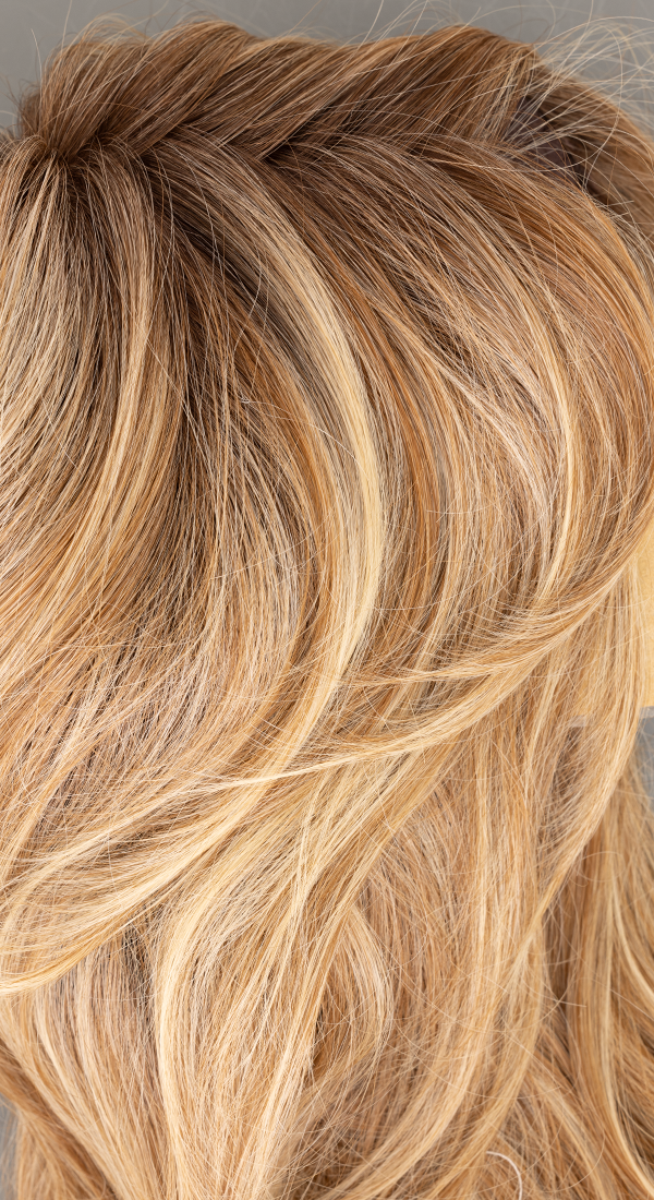 SS14/22 Shaded Wheat- Dark Blonde and Light Blonde Blended with Dark Brown Roots (+$3.00)
