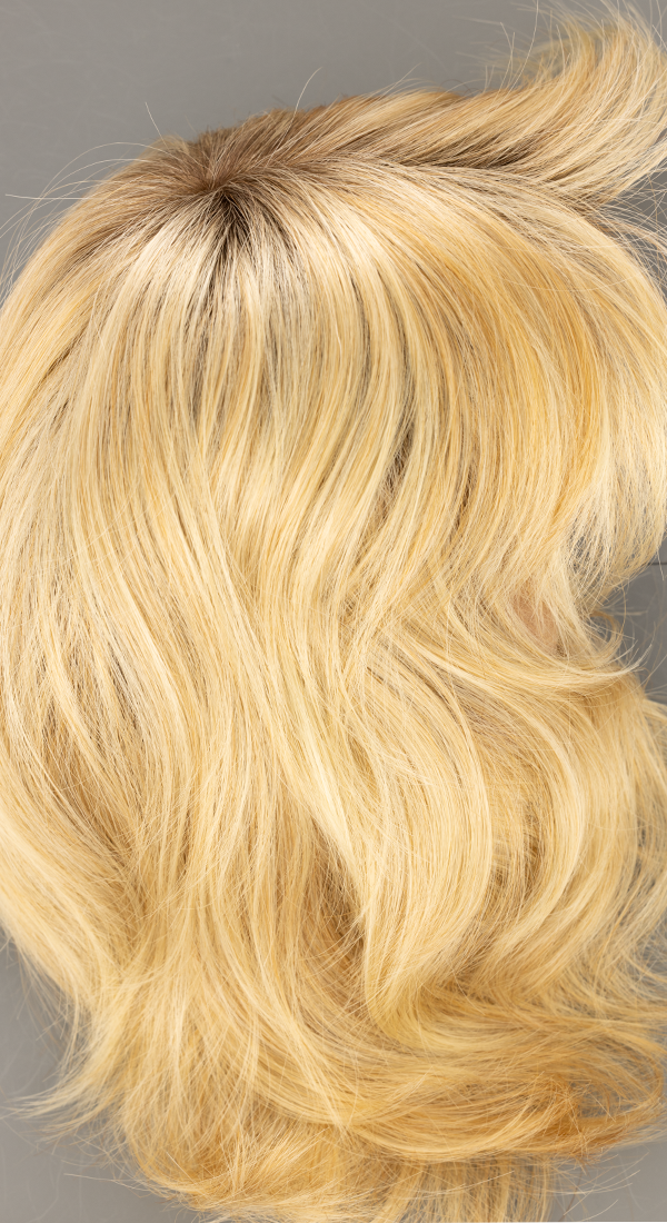 SS15/24 - Champagne - Lightest Golden Blond blended with Swedish Blond with Dark Brown Roots (+$3.00)
