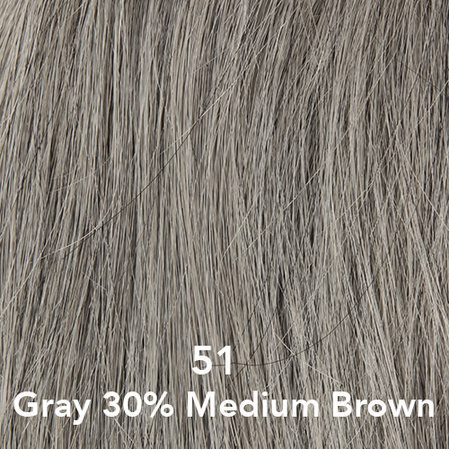 51 - Medium Brown with 70% Gray