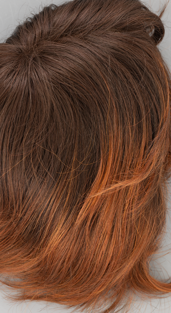 Crimson LR - Bright Copper and Light Auburn Blend with Long Dark Roots (+$7.00)