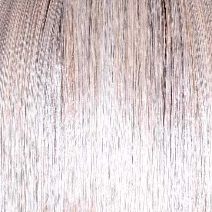 Roca Margarita Blonde - a mixed blend of silver and coconut blonde with platinum blonde highlights with Light Brown Roots