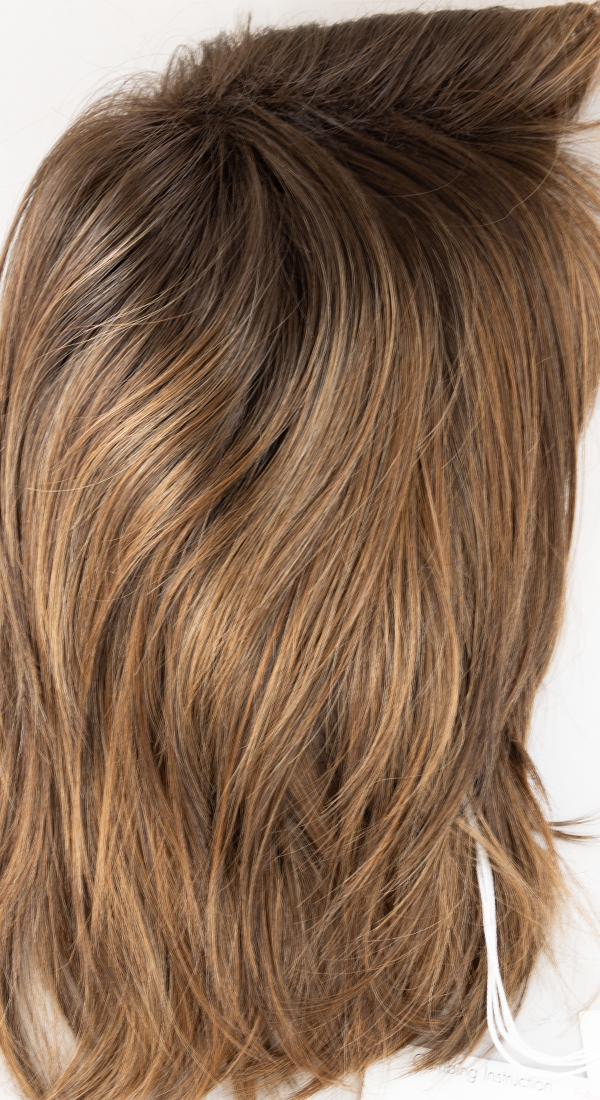 Kandy Brown LR - Caramel and Honey Brown Blended into Dark Brown Roots   (+$7.00)