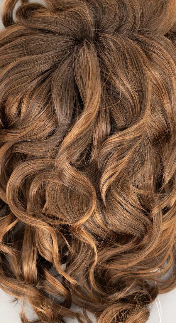 SS 9/30 - Cocoa - Dark Brown with Medium Auburn Highlights and Dark Brown Roots (+$3.00)