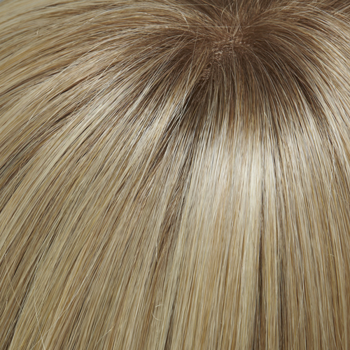 24B613S12 - Med Natural Ash Blonde & Pale Natural Gold Blonde Blend and Tipped, Shaded w/ Lt Gold Brown