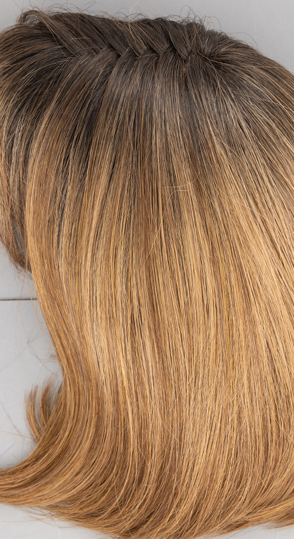 Cinnamon Toffee - Warm Light Brown with Dark Roots