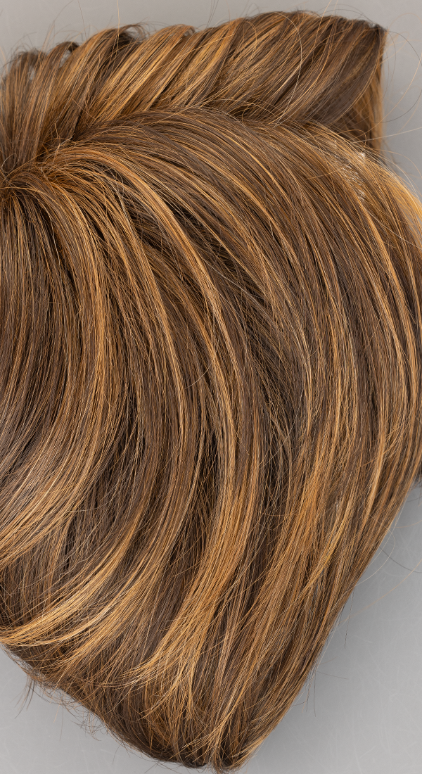 HD FS6/30/27 Toffee Truffle - Brown, Med Red-Gold, Med Red-Gold Blonde Blend w/ Med Red Gold Blonde Bold Highlights