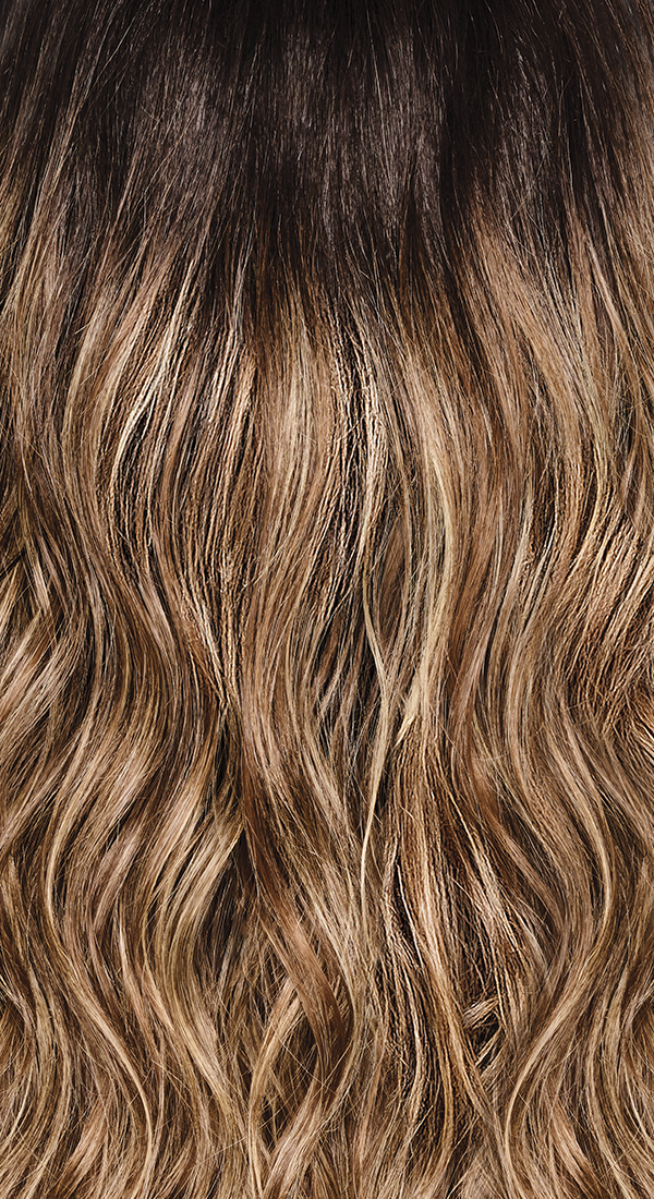 RL4/15OM Medium Brown Blend with Long Dark Brown Roots