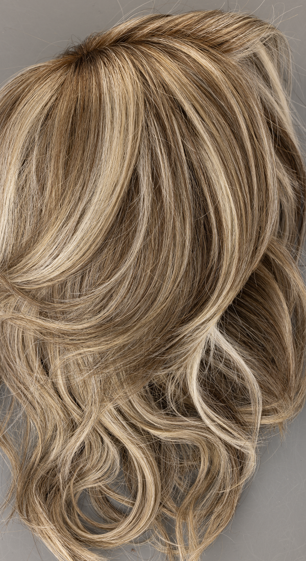 Frosted Mushroom - R Medium Brown with Light Blonde Highlights and Dark Brown Roots (+$5.00)