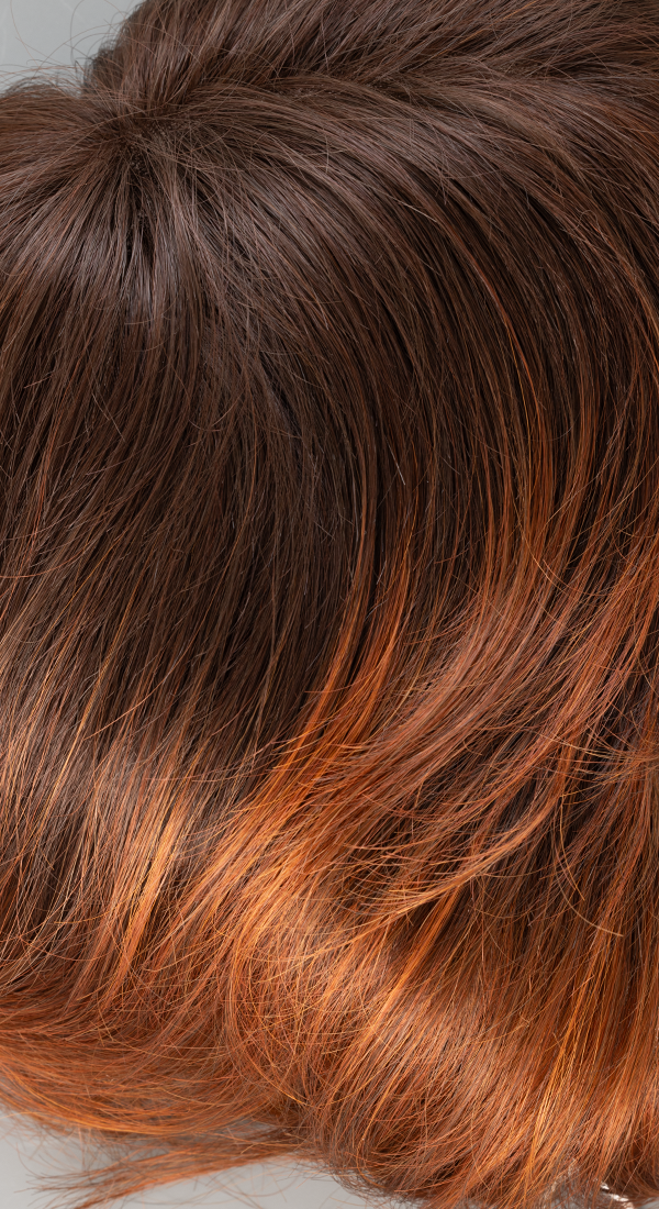 Crimson LR - Bright Copper and Light Auburn Blend with Long Dark Roots (+$7.00)