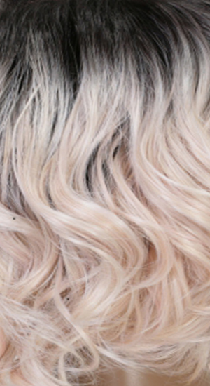 STT1B/PPK - Pale Pink with Off Black Roots