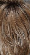 Nutmeg F - Soft Light Auburn Frosted with Very Light Blond and with Dark Roots