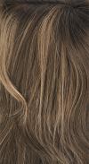 Honey Wheat-R - Rooted Dark Brown with Light Brown base with Honey Blonde highlight