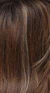 Dark Amber HL - Light Blond and Medium Brown Rooted with Dark Brown
